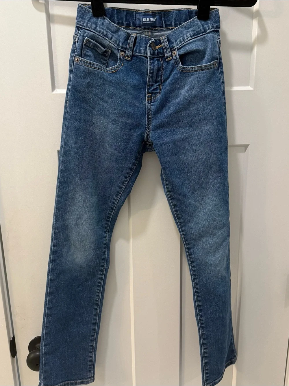 Old Navy 10 Slim Straight Medium Blue Slim Jeans